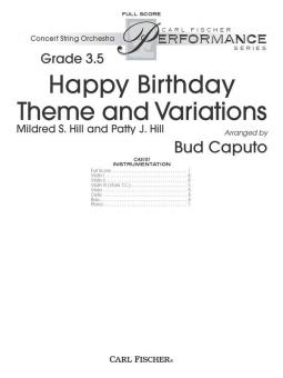 Happy Birthday Theme and Variations 