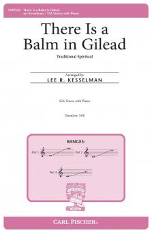 There is a Balm in Gilead 