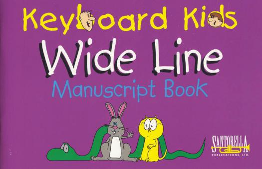 Keyboard Kids Wide Line Manuscript Book 