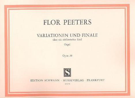 Variationen und Finale über ein altflämisches Lied op. 20 