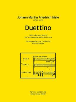 Duettino 'Mille volte, mio Tesoro' coll' accompagnamento di Chitarra o.op. 