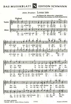 Locus Iste für Männerchor 