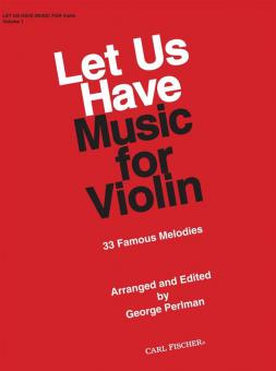 Let Us Have Music for Violin 