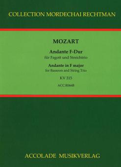 Andante F-Dur KV 315 für Fagott und Streichtrio 