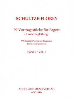 99 Vortragsstücke für Fagott Band 1 - Klavierbegleitung 