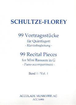 99 Vortragsstücke für Quintfagott Band 1 - Klavierbegleitung 