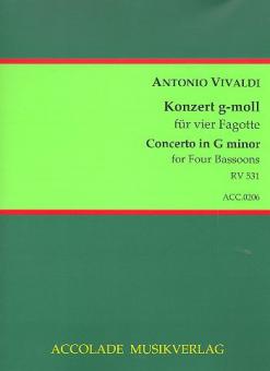 Konzert für 4 Fagotte g-moll RV 531 