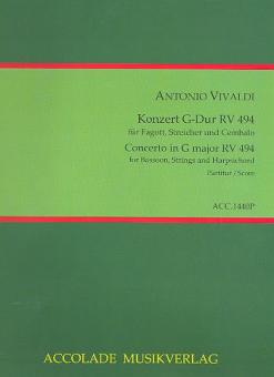Konzert Nr. 37 G-Dur RV 494 - Urtext 