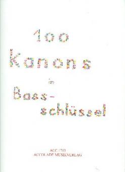 100 Kanons im Bassschlüssel 