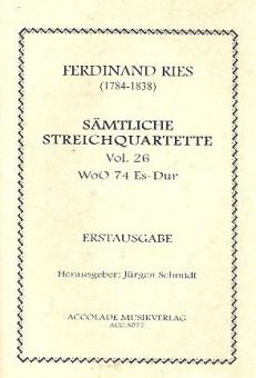 Quartett Nr. 26 WoO 74 Es-Dur 