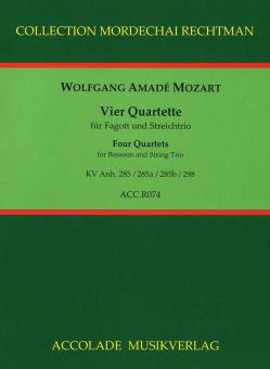 4 Quartette nach den Flötenquartetten 