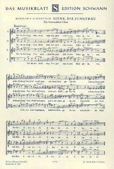 Siehe, die Jungfrau wird empfangen / Ave Maria 