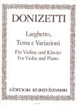 Larghetto, Thema und Variazionen 