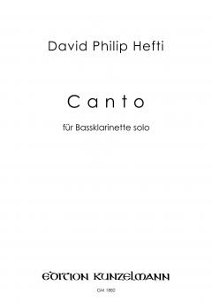 Canto, für Bassklarinette solo 