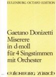Miserere d-moll für 4 Singstimmen und Orchester 