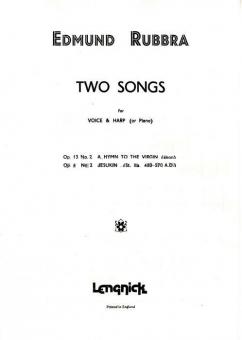 Two Songs op. 4 Nr 2/op. 13 Nr 2 