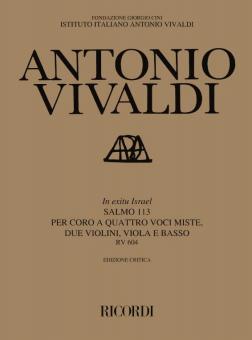 In Exitu Israel RV604 Score Salmo 113 Critical Edition 