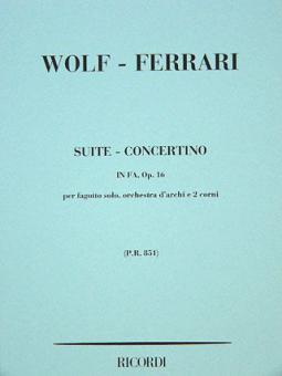 Suite - Concertino en Fa Op.16 per Fagotto solo, Orchestra d'archi e 2 Corni 