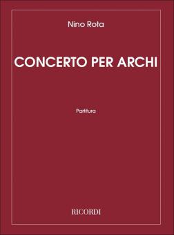 Concerto Per Archi Score Strings 