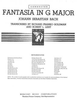 Fantasia In G Major 