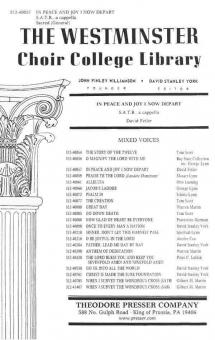 In Peace and Joy I Now Depart 