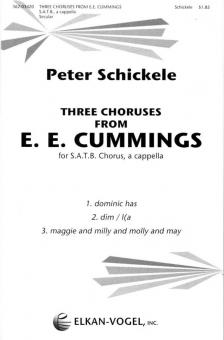 Three Choruses From E.E. Cummings 