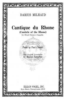 Cantique Du Rhone 