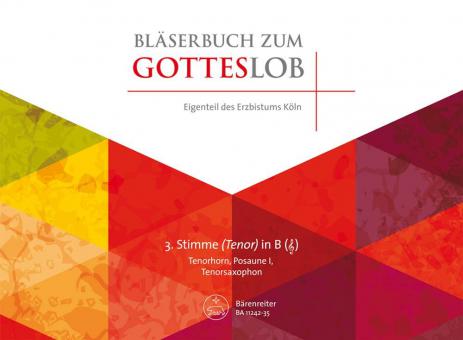 Bläserbuch zum Gotteslob - 3. Stimme (Tenor) in B (Violinschlüssel) 