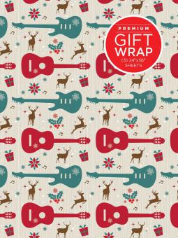 Hal Leonard Wrapping Paper - Guitars & Reindeer Theme 