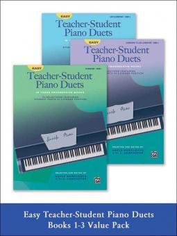 Easy Teacher-Student Piano Duets 1-3 