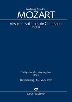 Vesperae solennes de Confessore - XL im Großdruck 