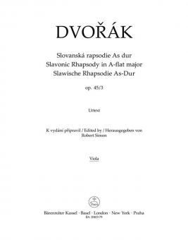 Slawische Rhapsodie As-Dur op. 45/3 