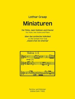 Miniaturen über das sorbische Volkslied 'Swjera hac do smercje' 