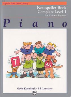 Alfred Basic Piano Course Notespeller Books Complete Level 1A und 1B 