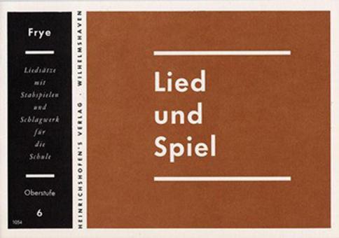 Lied und Spiel Heft 6: Oberstufe 