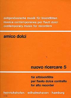 Nuovo Ricercare 5 für Altblockflöte 