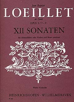 12 Sonaten op. 3 Heft 3 