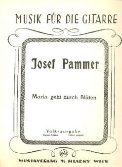 Maria geht durch Blüten 