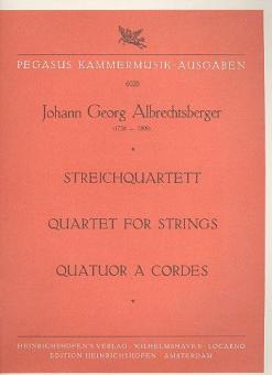 Streichquartett. op. 21 Nr. 1 