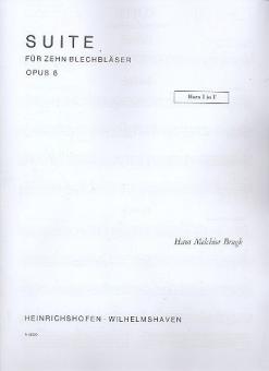 Suite für 10 Blechbläser op. 8 