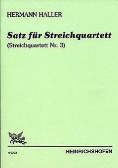 Satz für Streichquartett 