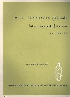 4 chinesische Lieder op. 58 
