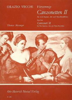 Vierstimmige Canzonetten II 