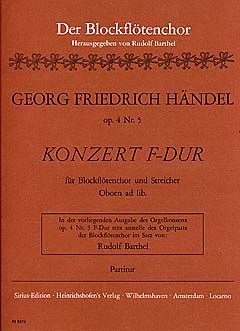 Orgelkonzert F-Dur op. 4 Nr. 5 