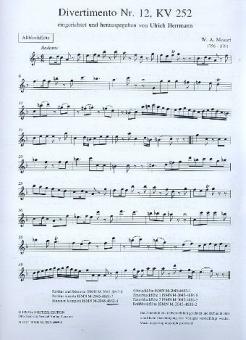 Divertimento Nr. 12 KV 252 
