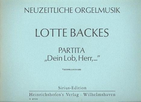 Partita 'Dein Lob, Herr...' 