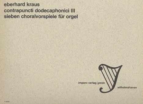 Contrapuncti dodecaphonici III 