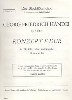 Orgelkonzert F-Dur 