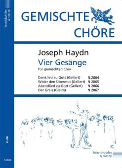 Vier Gesänge: Danklied zu Gott 