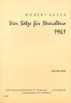 4 Sätze für Streichtrio 